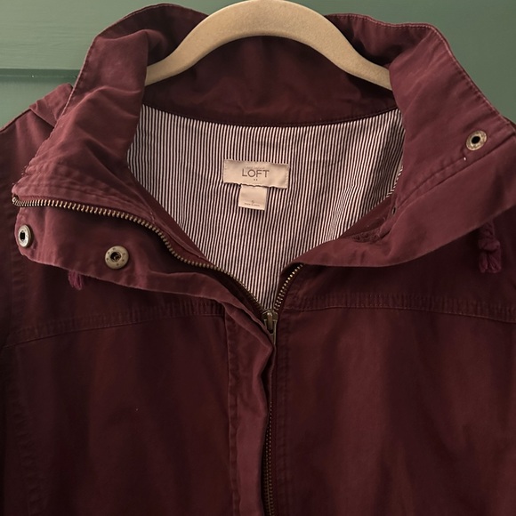 Loft maroon zip-up jacket - Picture 2 of 2